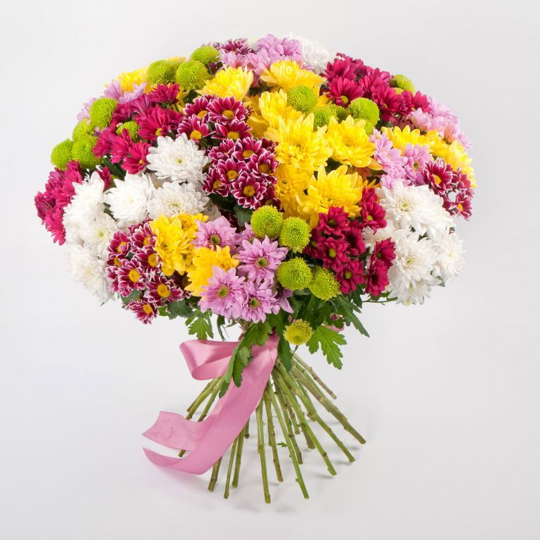 Букет Кустовая хризантема